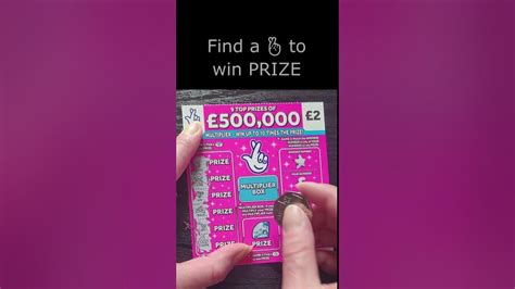 £500000 Pink Lotto Scratch Card National Lottery Scratcher Youtube