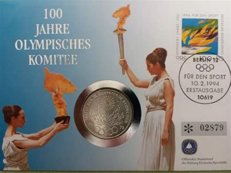 Numisbrief Brd Jahre Olympisches Komitee Berlin Eur