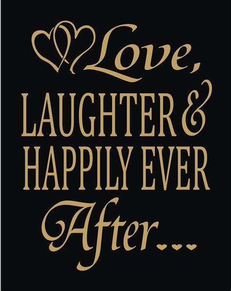 Love Laughter Happily Ever After Stencil Reusable Etsy