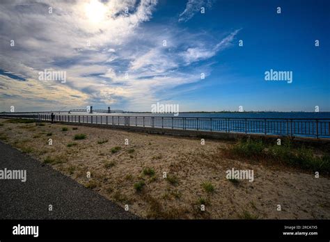 Views Of The Rockaway Inlet From The Rockaway Queens Ny Stock Photo