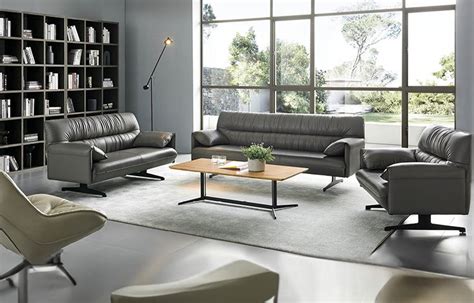 Modern Leather Sofa Set | Meet&co Office Furniture