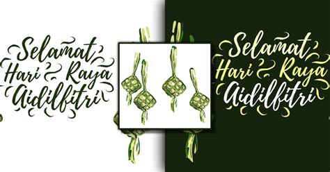 Selamat Hari Raya Aidilfitri Ketupat Masterbundles