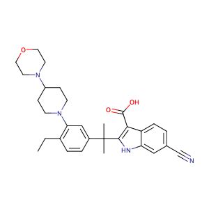 6 Cyano 2 2 4 Ethyl 3 4 Morpholin 4 Yl Piperidin 1 Yl Phenyl Propan