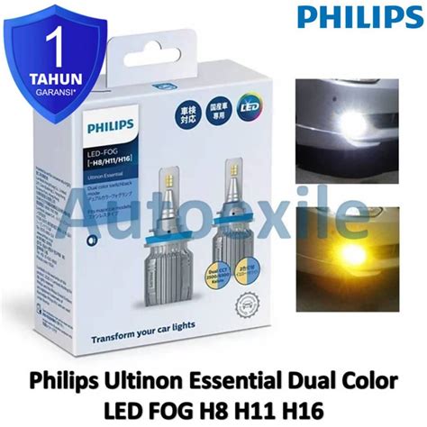 Jual Philips Ultinon Essential Led Fog H H H Dual Color Cct K