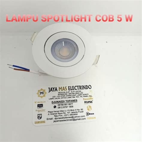 Jual Lampu Downlight Led Cob Epistar Watt Sorot Warm White Watt W