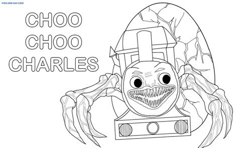 Dibujos De Monstruo Choo Choo Charles Para Colorear Para Colorear The