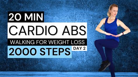 20 Min 2000 Steps 🔥 Intense Cardio Abs 🔥 All Standing Workout For Belly Fat Calorie Burning