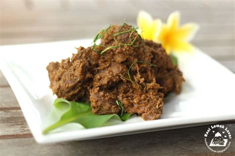 nasi lemak lover rendang daging tok dry beef rendang