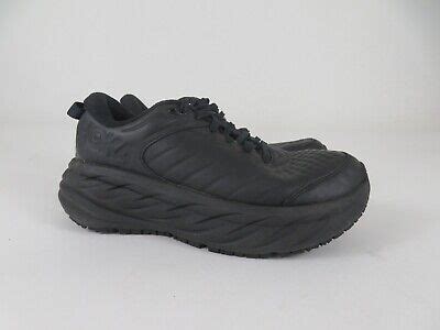 Hoka One One Bondi Sr Womens Shoe Black Running Walking Leather