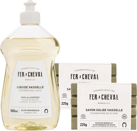 Amazon Fer à Cheval Dishwashing Liquid and Solid Soap Provencal