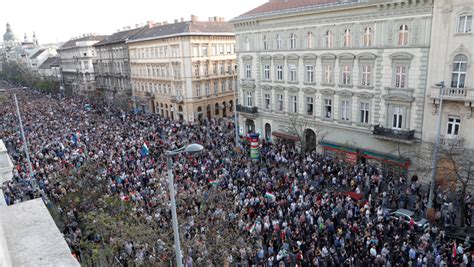 Thousands Of Hungarians Protest In Budapest Against Orban Landslide