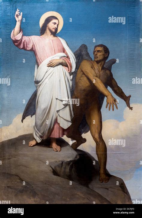 El siglo xix La Tentación de Cristo alrededor de 1860 Ary Scheffer