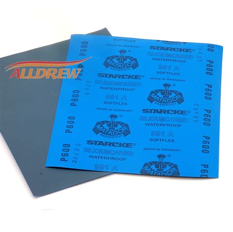 Wet And Dry Abrasive Paper 230 X 280mm Sheet Starcke Matador Grit