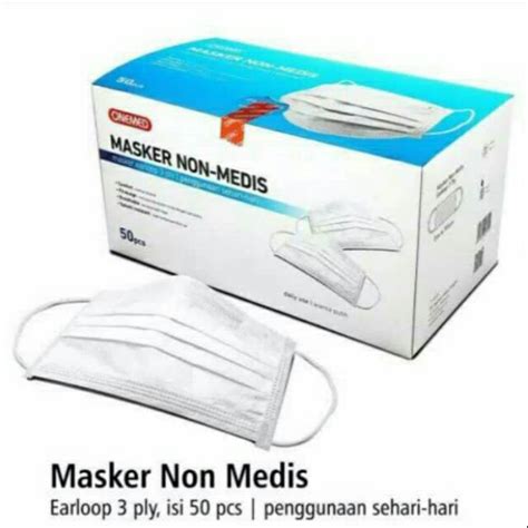 jual onemed masker  medis  ply  pcs shopee indonesia