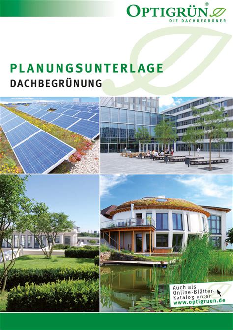 Planungsunterlage 201112 Von Optigrün Zur Dachbegrünung