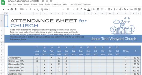 15 Best Free Google Sheets Attendance Templates For 2023