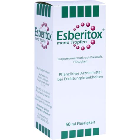 ESBERITOX Mono Tropfen Beipackzettel Apotheken Umschau