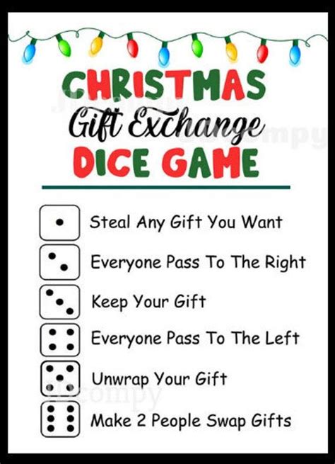 Printable White Elephant Game