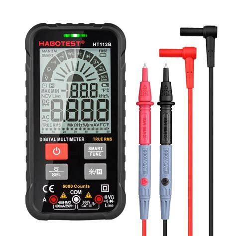 HT112B Habotest Smart Slim Digital I Multimeters 600V 6000 Counts TRMS