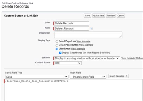 Using Flow To Delete Multiple Records From A List View Salesforce Time