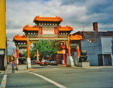 Portland Oregon Chinese Gate Chinatown Old Photo 198 Flickr