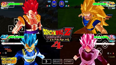 INCRÍVEL PROJETO DBZ TENKAICHI 4 TAG TEAM HQ EDITION ISO DBZ