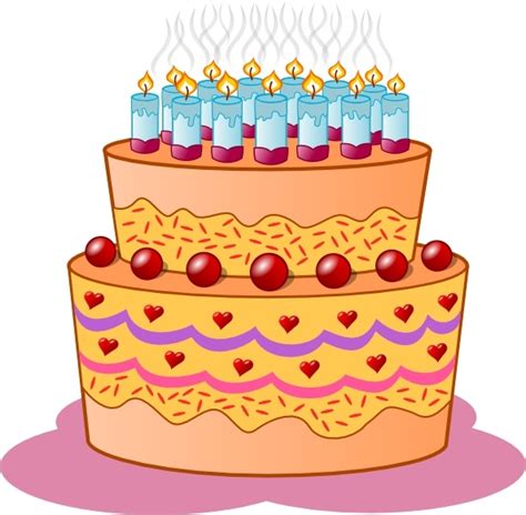 Birthday Cake clip art Free vector in Open office drawing svg ( .svg ...