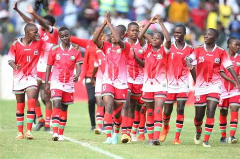 Junior Starlets Celebrate After Beating Burundi During The Second