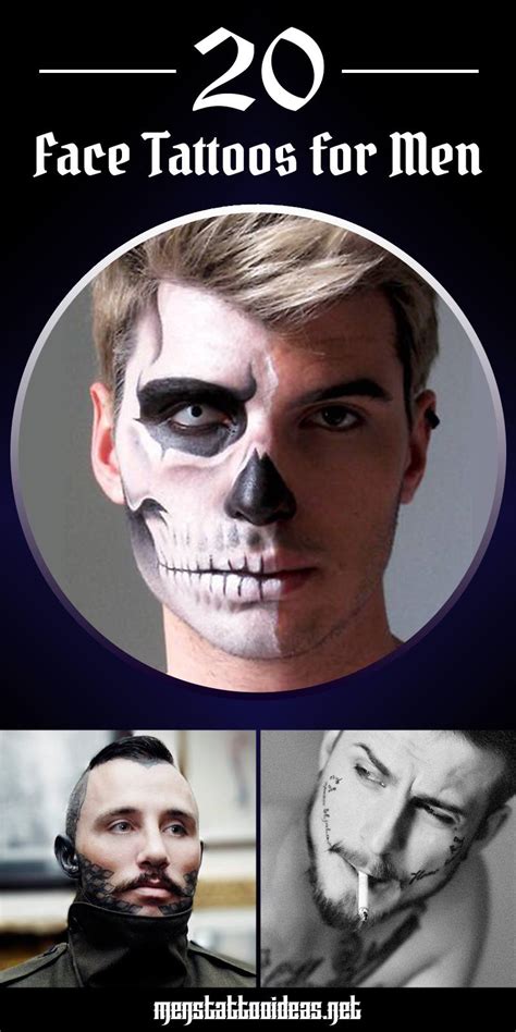 Face Tattoos for Men - Ideas and Designs for Guys