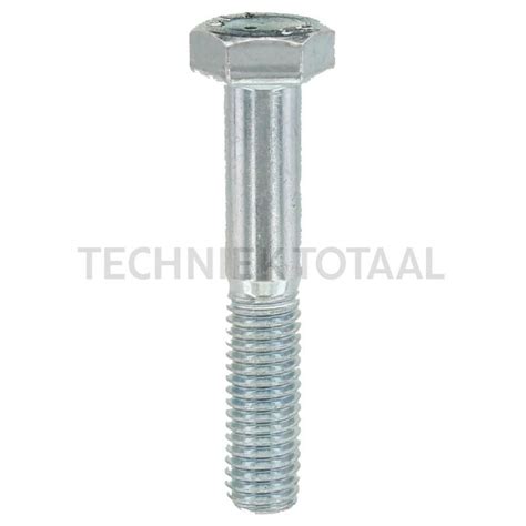 Hexagon Head Bolt M8x45 DIN 931 Techniek Totaal Techniek Totaal