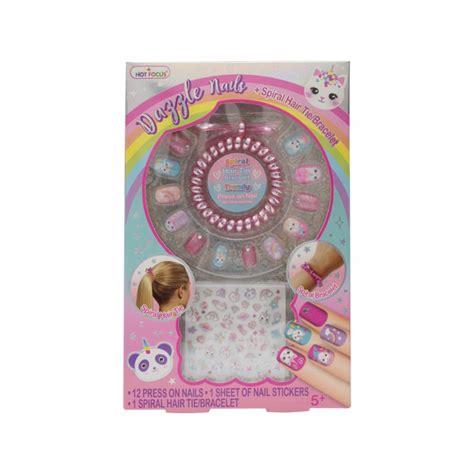 Uñas Postizas Para Niñas Gatos Pulsera HOT FOCUS JueGo X U Supermaxi
