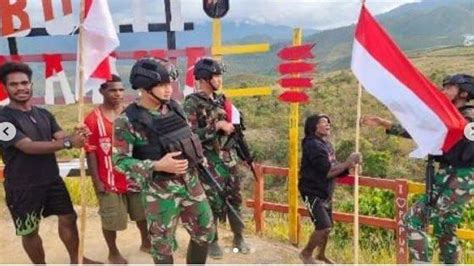 Teror KKB Papua Meredup Jelang HUT Kemerdekaan RI Berkibar 321 Bendera