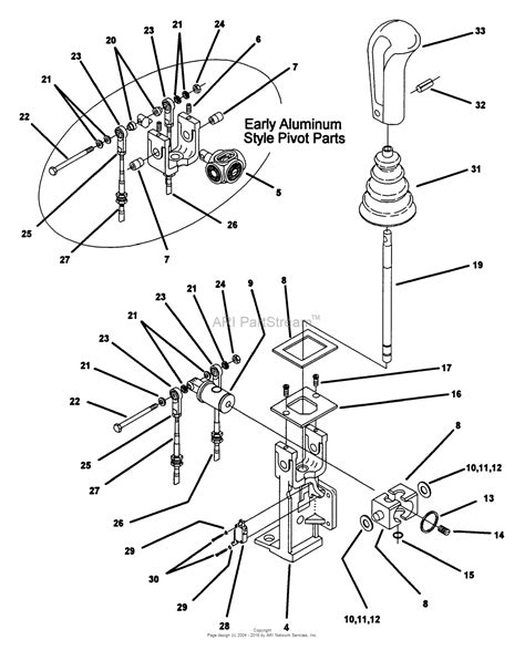 Snapper Z2003k 80464 20 Hp Hydrogear Drive Ztr Series 3 Parts Diagram For Joystick Steering