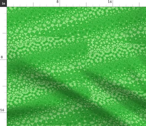 Exquisite Green Pattern Fabric | Spoonflower