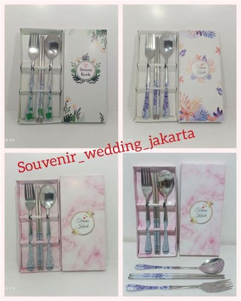 Jual Souvenir Sendok Garpu Sumpit Sakura Full Box Sendok Travel Set Ori