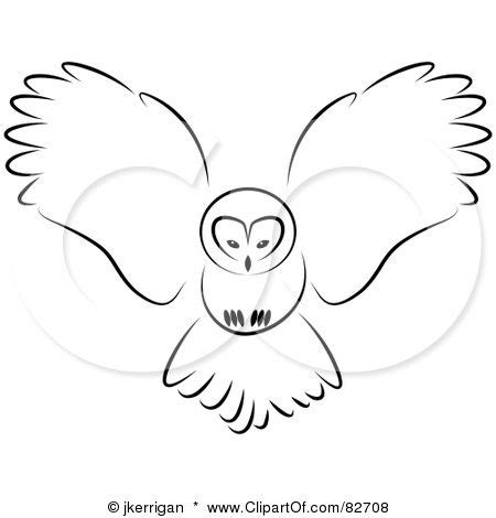 Flying Owl Sketch at PaintingValley.com | Explore collection of Flying ...