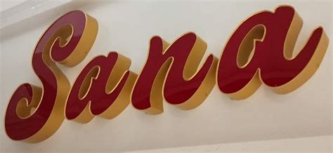 Aluminium LED Sign Board Operating Temperature 20 Degree C Letter