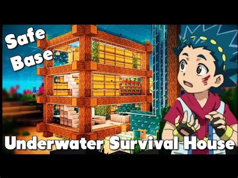 Ultimate Underwater Survival House The Safest Base In Minecraft Youtube