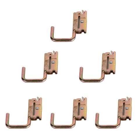 6pc E-Track Hooks, E-Track Accessories , 2 Inch Etrack J Hooks, Enclosed Trailer Accessories ...