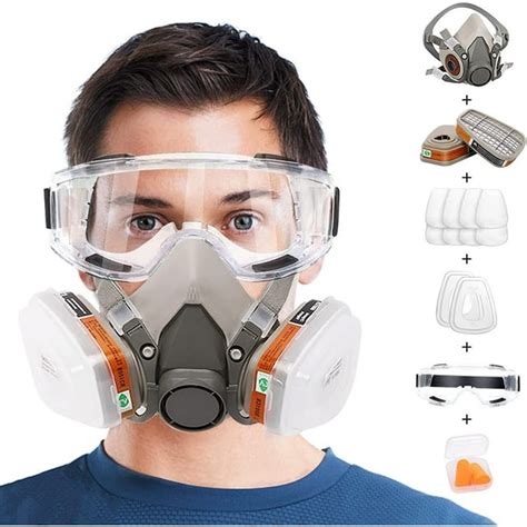 Reusable Half Facepiece Respirator paint mask, Paint Full Face Covering ...