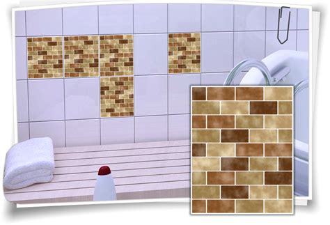 Fliesenaufkleber Mosaik Braun Medianlux Shop