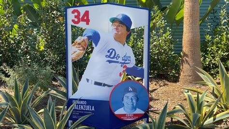 Fernando Valenzuela #34 at Dodger Stadium