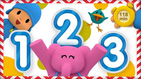 POCOYO E NINA Aprenda A Contar Pocoyo Numbers 118 Minutos