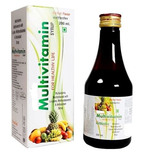 Assorted Multivitamin Syrup For Men Women Immunity Booster Syrup