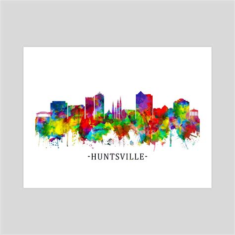 Huntsville Alabama Skyline, an art print by Towseef Dar - INPRNT