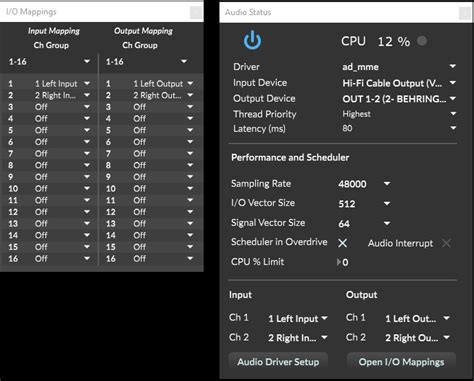 Audio Interface & routing - AmpFreQQ