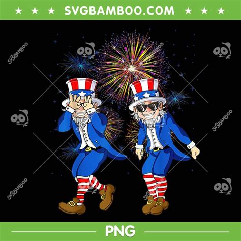 Uncle Sam Dancing 4th Of July Png