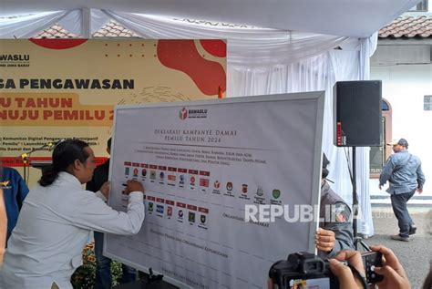 Deklarasi Kampanye Damai Pemilu 2023 Parpol Se Jabar Republika Online