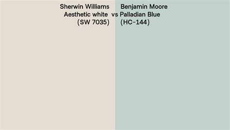 Sherwin Williams Aesthetic White SW 7035 Vs Benjamin Moore Palladian