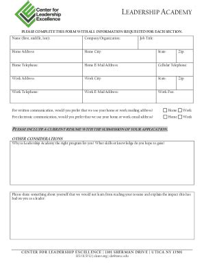 Fillable Online WILLAMETTE LEADERSHIP ACADEMY Knights Fax Email Print